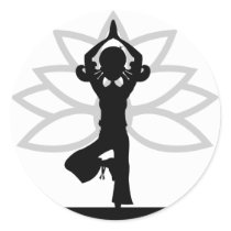Simple Yoga Silhouette Sticker