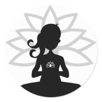 Simple Yoga Silhouette Sticker