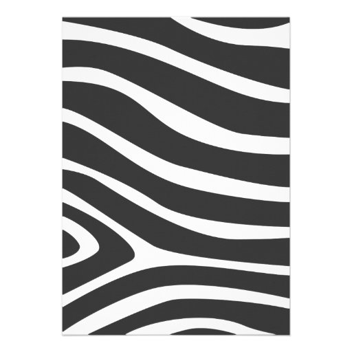Simple Zebra Stripes Retirement Party Personalized Invites