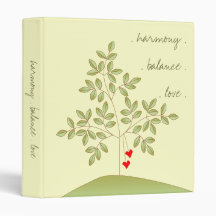 Simplemente carpeta del árbol de amor