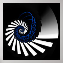 Simplicity Blue Posters