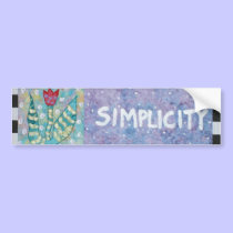Simplicity bumper stickers by theresemay Simplicity bumper stickers