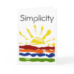 Simplicity Greeting Card
