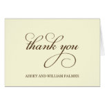 Simplicity Thank You Card - Brown cards