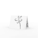 Simplicity White Flower Greeting Card