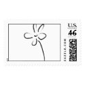 Simplicity White Flower Stamp