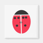 simplified ladybug fridge magnets