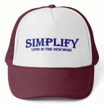 Simplify Less Is More hats