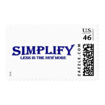 Simplify Less Is More Postage