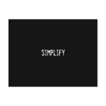 simplify postcards