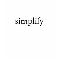 simplify t-shirts
