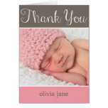 Simply Adorable Baby Thank You Card cards