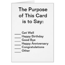 Simply Awesome Greeting Card cards