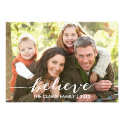Simply Believe Holiday Photo Card