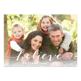 Simply Believe Holiday Photo Card | Red
