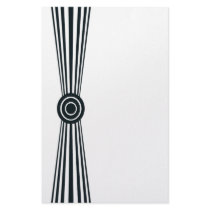 Simply black and white stationery
