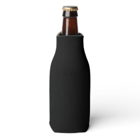Simply Black Solid Color Bottle Cooler