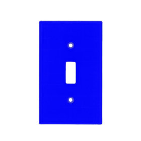 Simply Blue Solid Color Light Switch Cover