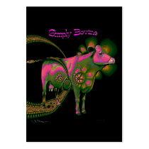 Simply Bovine - Artist Trading Cards Business Card Template