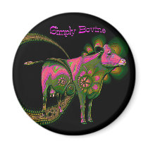 Simply Bovine magnets by Guiltypleasures Simply Bovine magnets