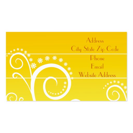 Simply Chic Business Cards (back side)