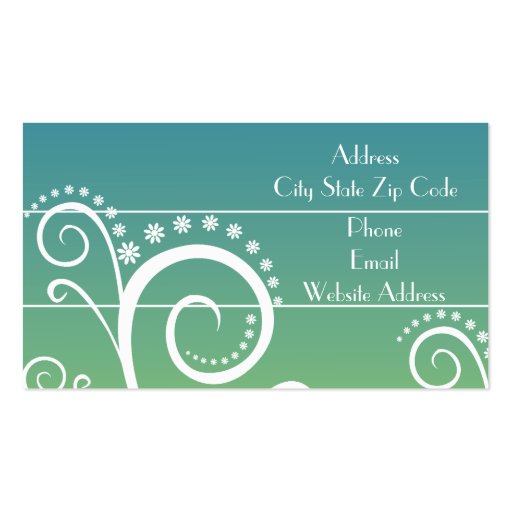 Simply Chic Business Cards (back side)