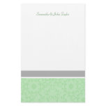 Simply Chic Personalized Stationery (Mint Green)