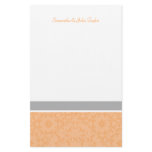 Simply Chic Personalized Stationery (Peach)