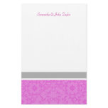 Simply Chic Personalized Stationery (Pink)