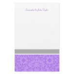 Simply Chic Personalized Stationery (Violet)