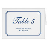 Simply Chic Wedding Table Number Card