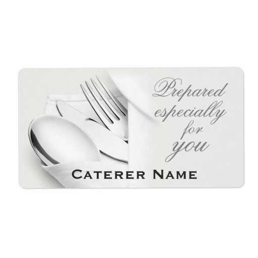 Simply Classic Catering Labels Zazzle