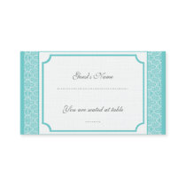 Simply Classic Damask Wedding Placecard Business Cards