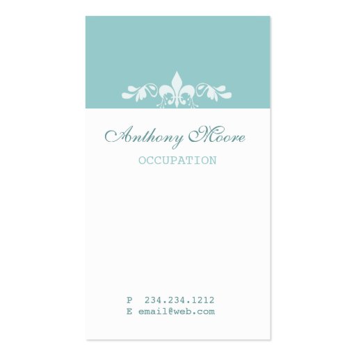 Simply Cute Charming Business Card Templates (front side)