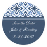 Simply Dazzling Damask Save the Date Stickers