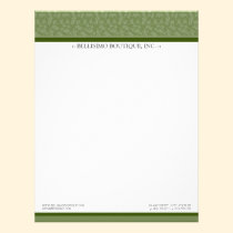 Simply Elegant Designer Customized Fern Letterhead letterhead