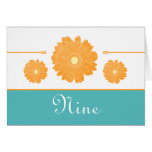 Simply Elegant Gerbera Daisies Table Card