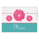 Simply Elegant Gerbera Daisies Table Card
