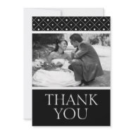 Simply Elegant Photo Wedding Thank You invitation