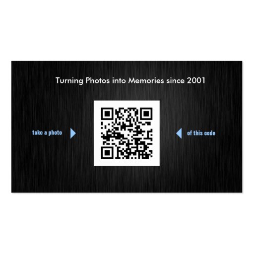Simply Elegant Photogrpahy Business cards with QR (back side)