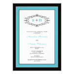 Simply Elegant Rehearsal Dinner Invitation (aqua)