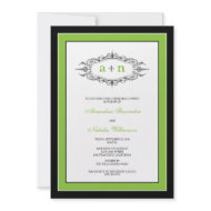 Simply Elegant Rehearsal Dinner Invitation (lime) invitation