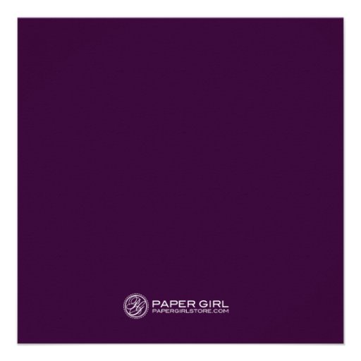 Simply Elegant Rehearsal Dinner Invitation Purple