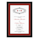 Simply Elegant Rehearsal Dinner Invitation (red)