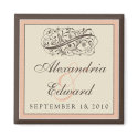 Simply Elegant Wedding Favor Magnet: baby pink by TheWeddingShoppe Simply Elegant Wedding Favor Magnet: baby pink