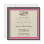 Simply Elegant Wedding Invitation (fuschia)