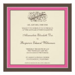 Simply Elegant Wedding Invitation (fuschia)