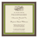 Simply Elegant Wedding Invitation (olive)