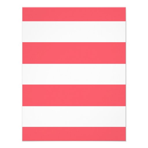 Simply Floral & Stripes Bridal Shower Invitation