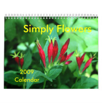 Simply Flowers calendars